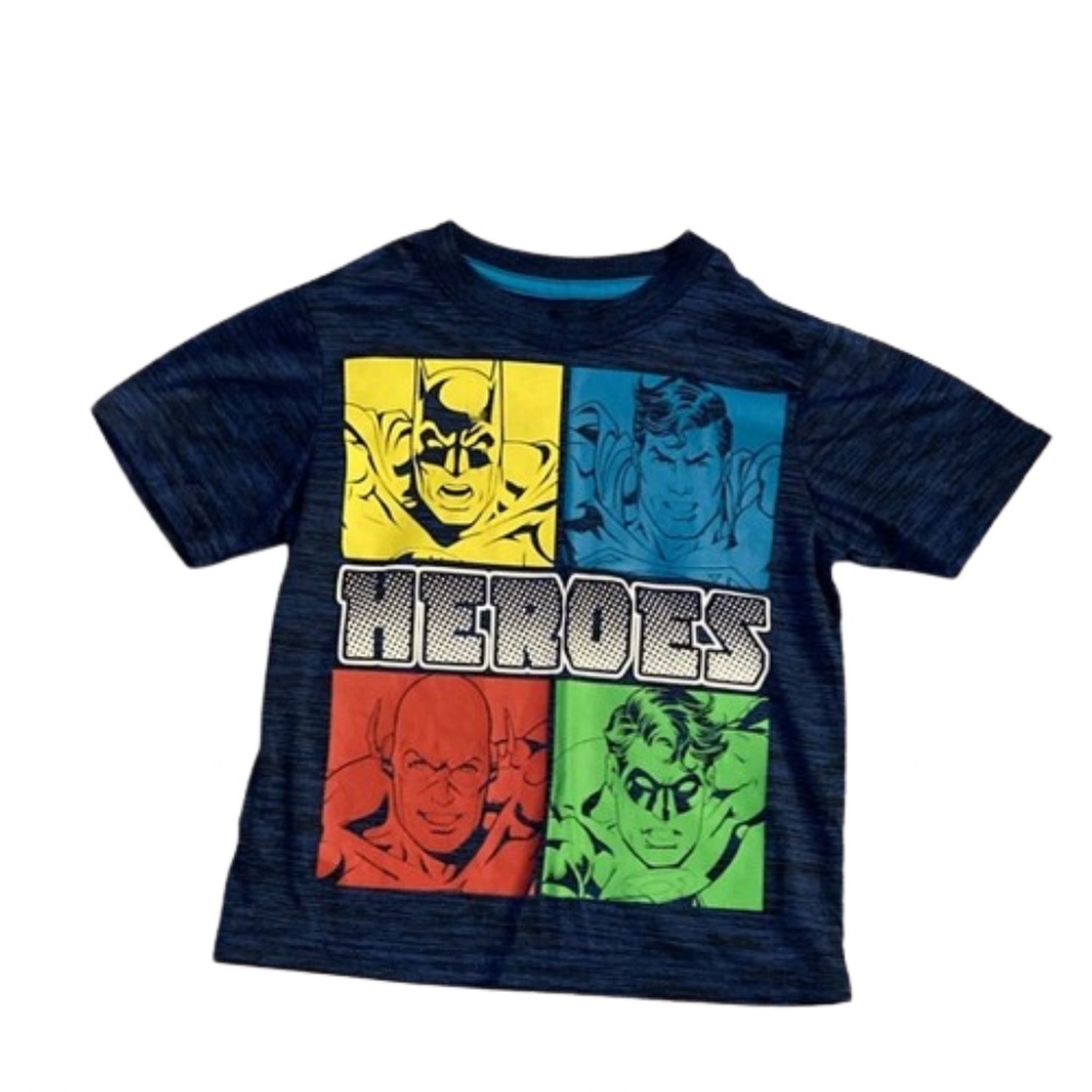 Justice League Heroes short sleeve t shirt blue